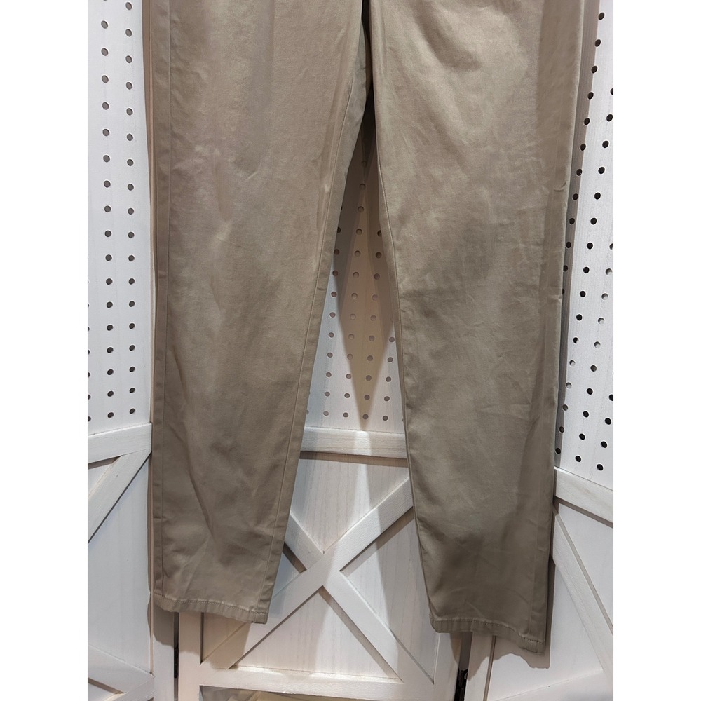 Chaps Women Stretch Khaki Straight Leg Pants Size 10 - Picture 3 of 9